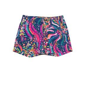 Lilly Pulitzer Wills Shorts Size 00 In Beach Loot Print 4.5” Preppy Tropical